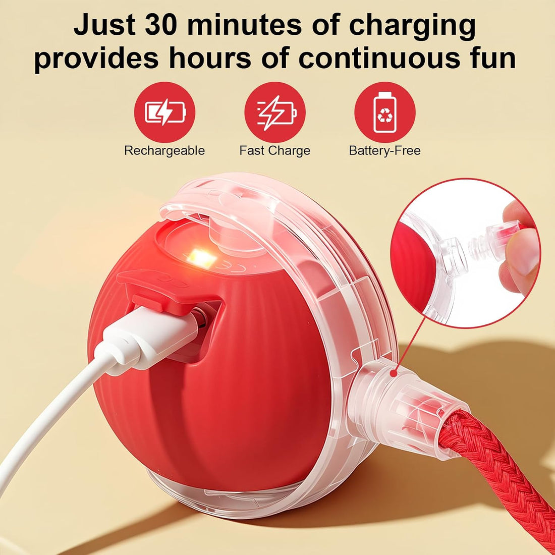 Interactive Automatic Rolling Electronic Stimulation Chase Ball Cat