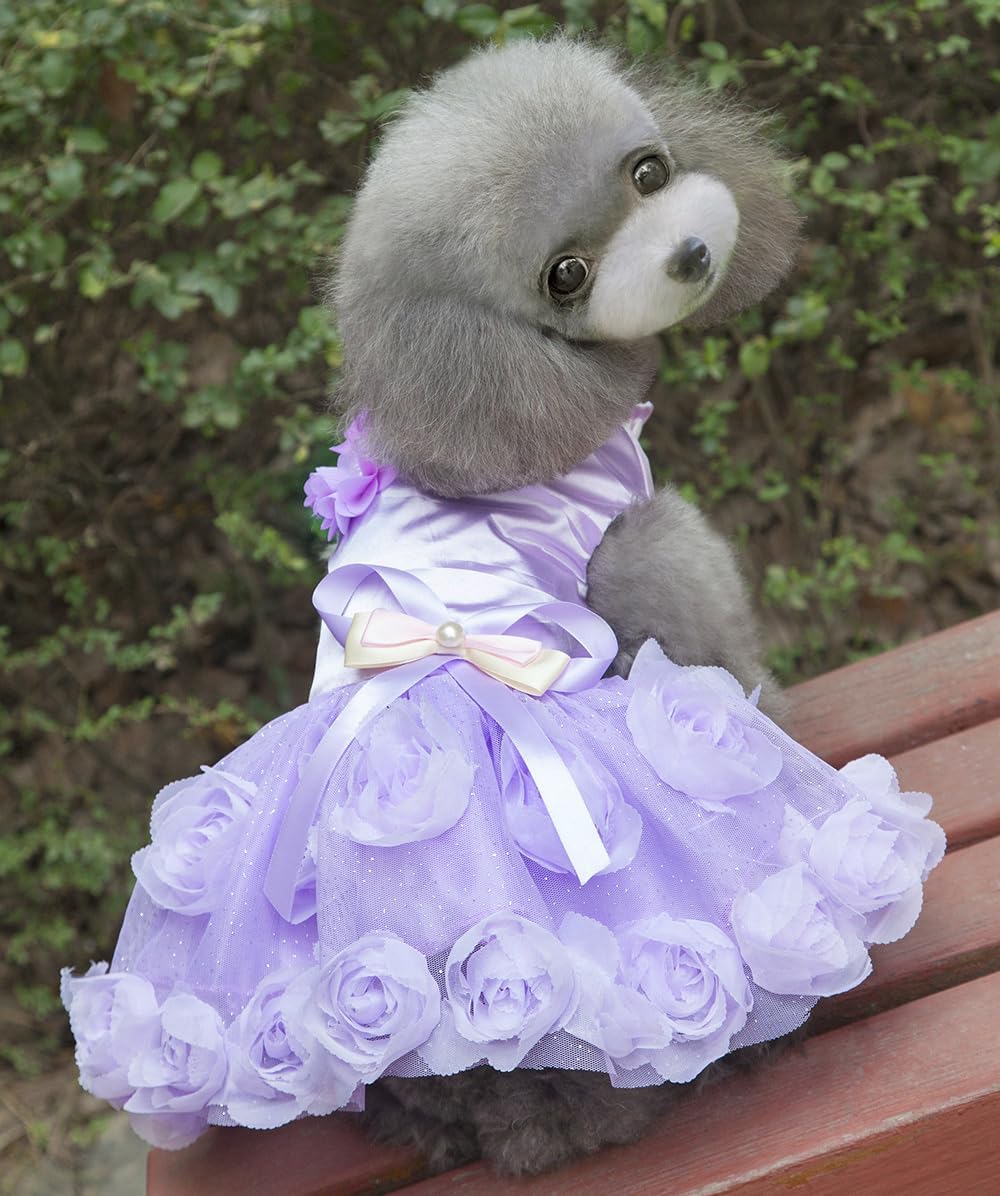 Dog Dress Luxury Puppy Skirt Clothes Princess Dresses Wedding Evening