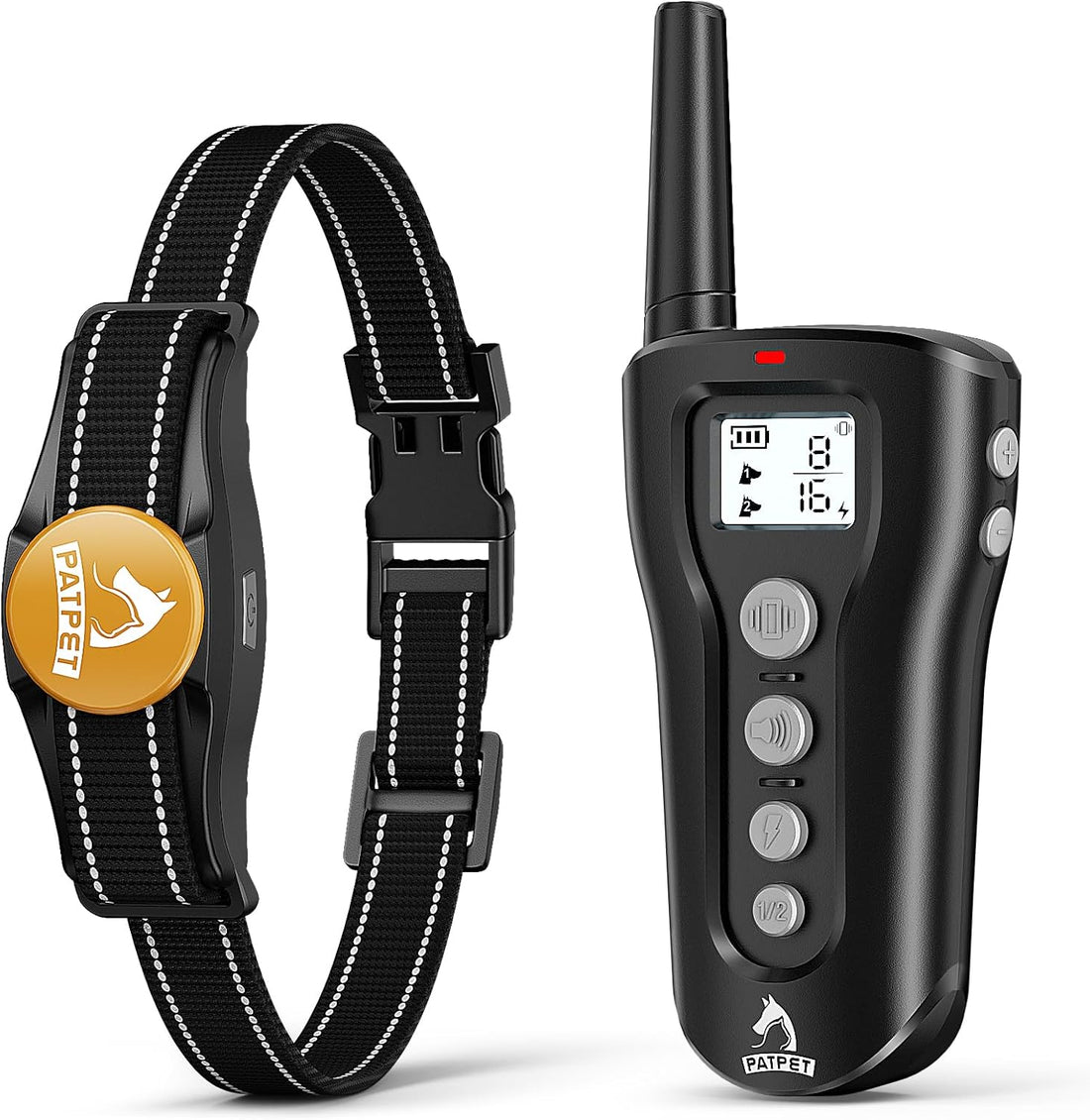 PATPET Dog Shock Collar - Rechargeable Dog Training Collar