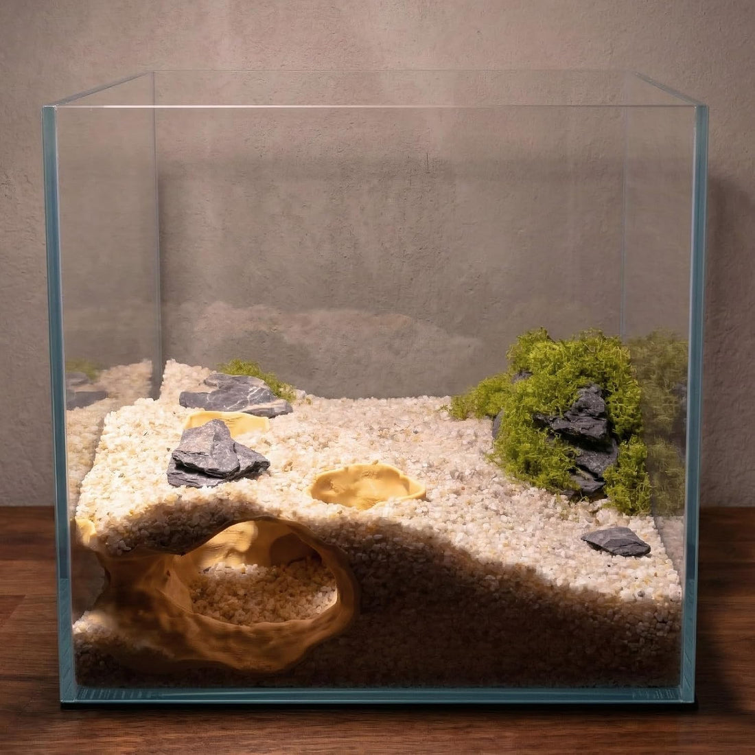 Corner Tunnel Aquarium Cave, Fish Hideout for Aquarium Decor