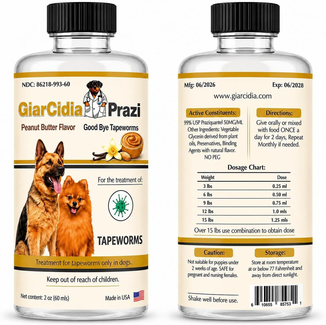 No More Tapeworms in Dogs and Puppies