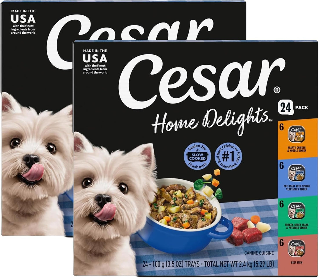 Cesar Home Delights Adult Wet Dog Food,Pot Roast with Spring