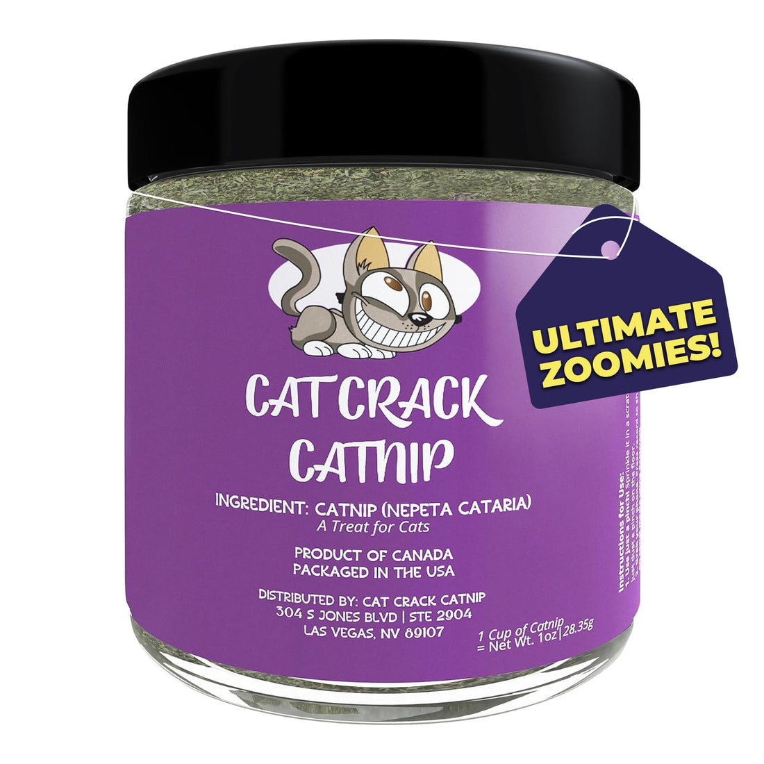 Cat Crack Catnip, Zoomie-Inducing Cat Nip Blend