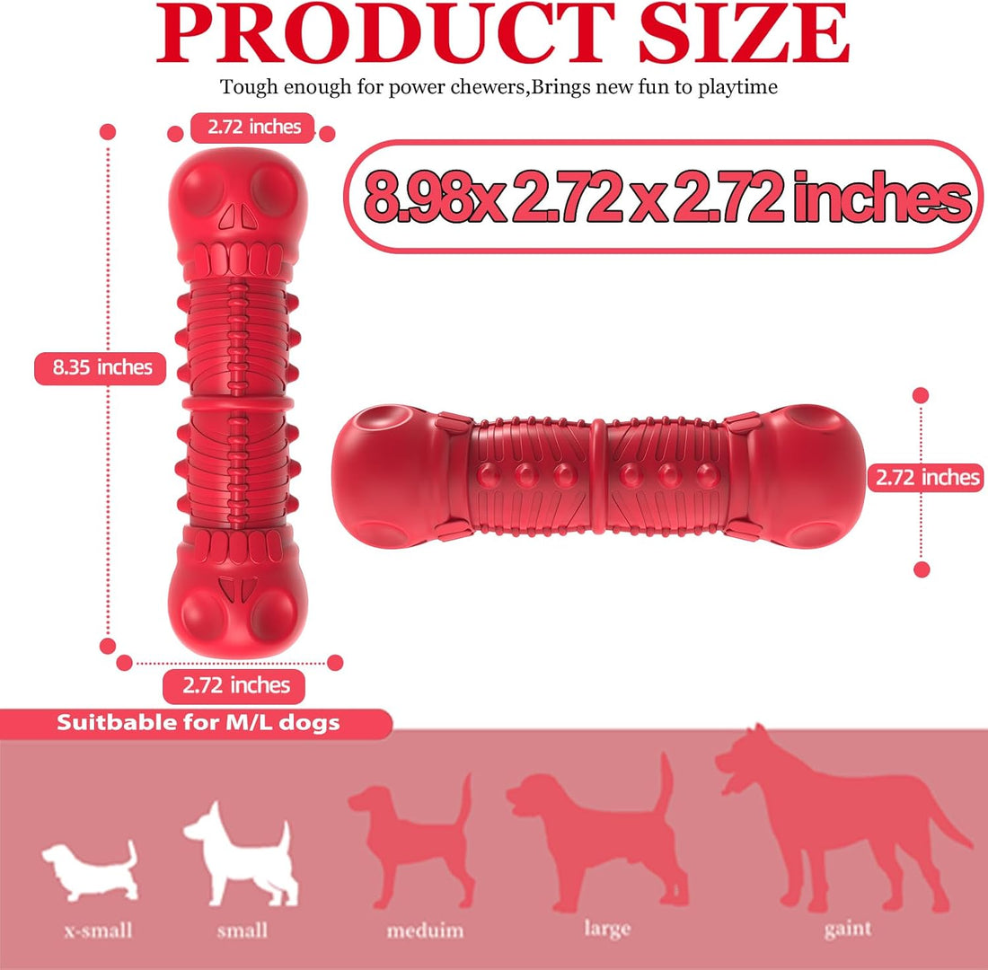 ZIKATON Dog Squeaky Toys for Aggressive Chewers