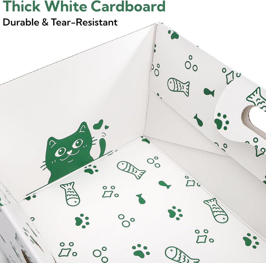 SOUJOY 8 Pack Disposable Cat Litter Box