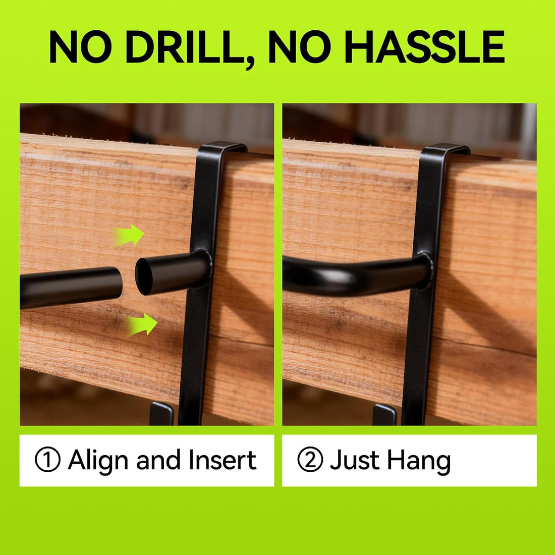 2Pcs Heavy Duty Horse Blanket Rack with Bridle Hooks