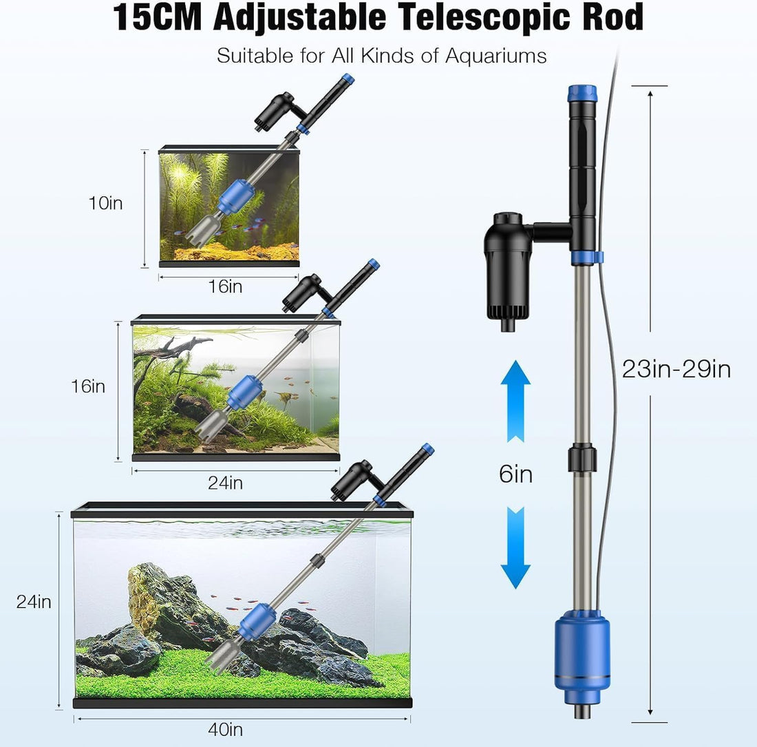 bedee 24W Aquarium Vacuum Gravel Cleaner