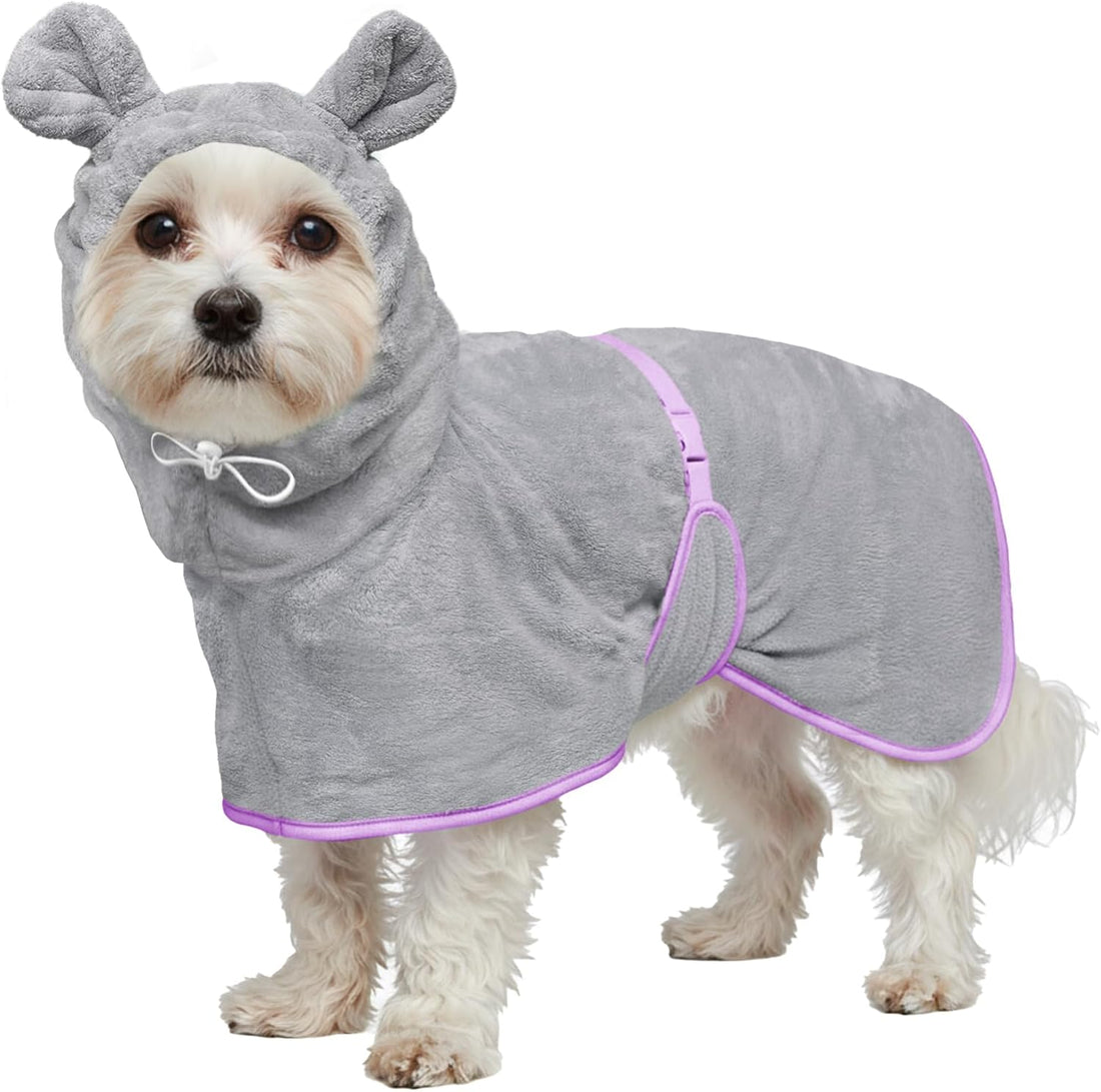 Dog Bathrobe Super Absorbent Towel Robe