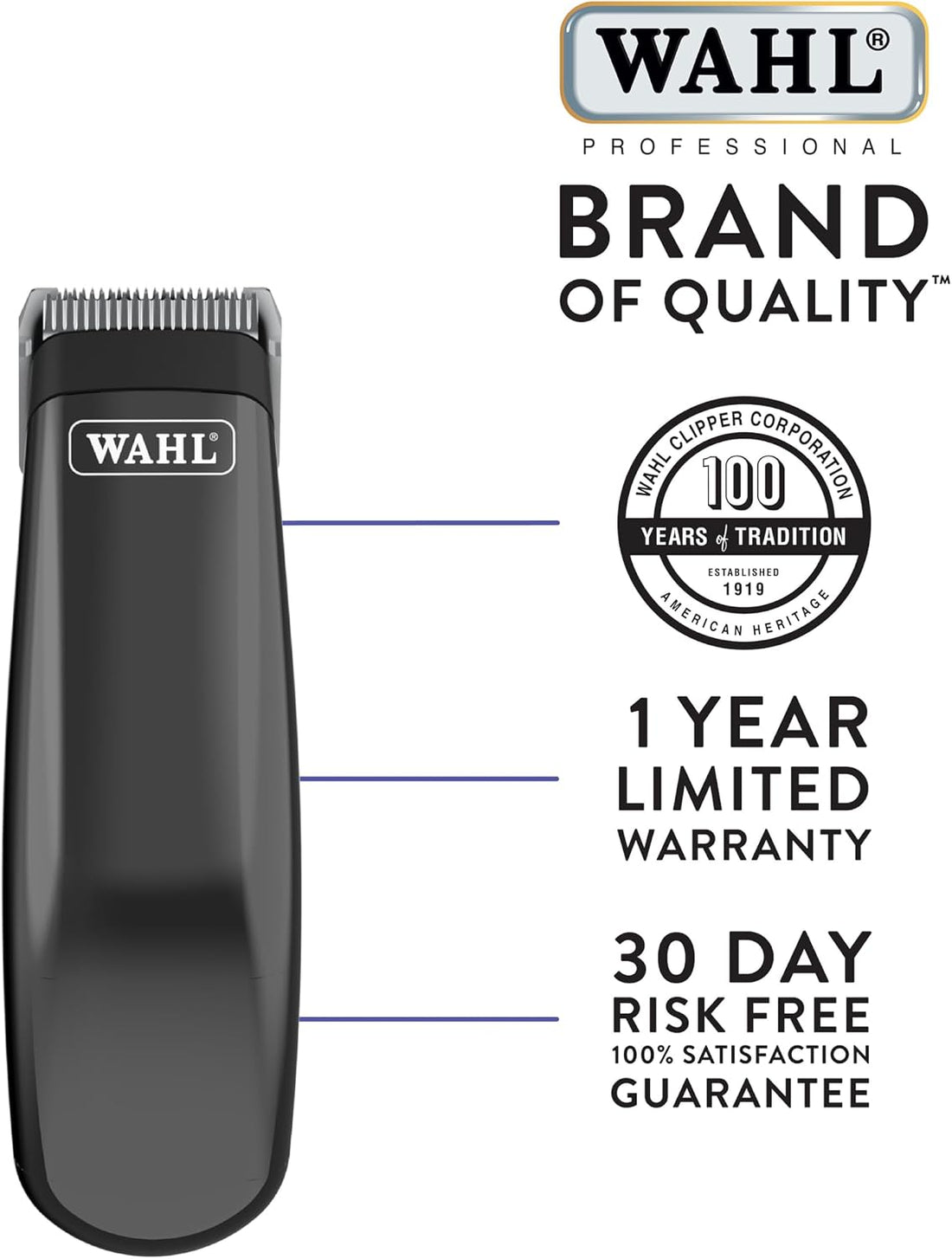 Wahl Professional Animal Super Pocket Pro Trimmer Kit, Black Chrome