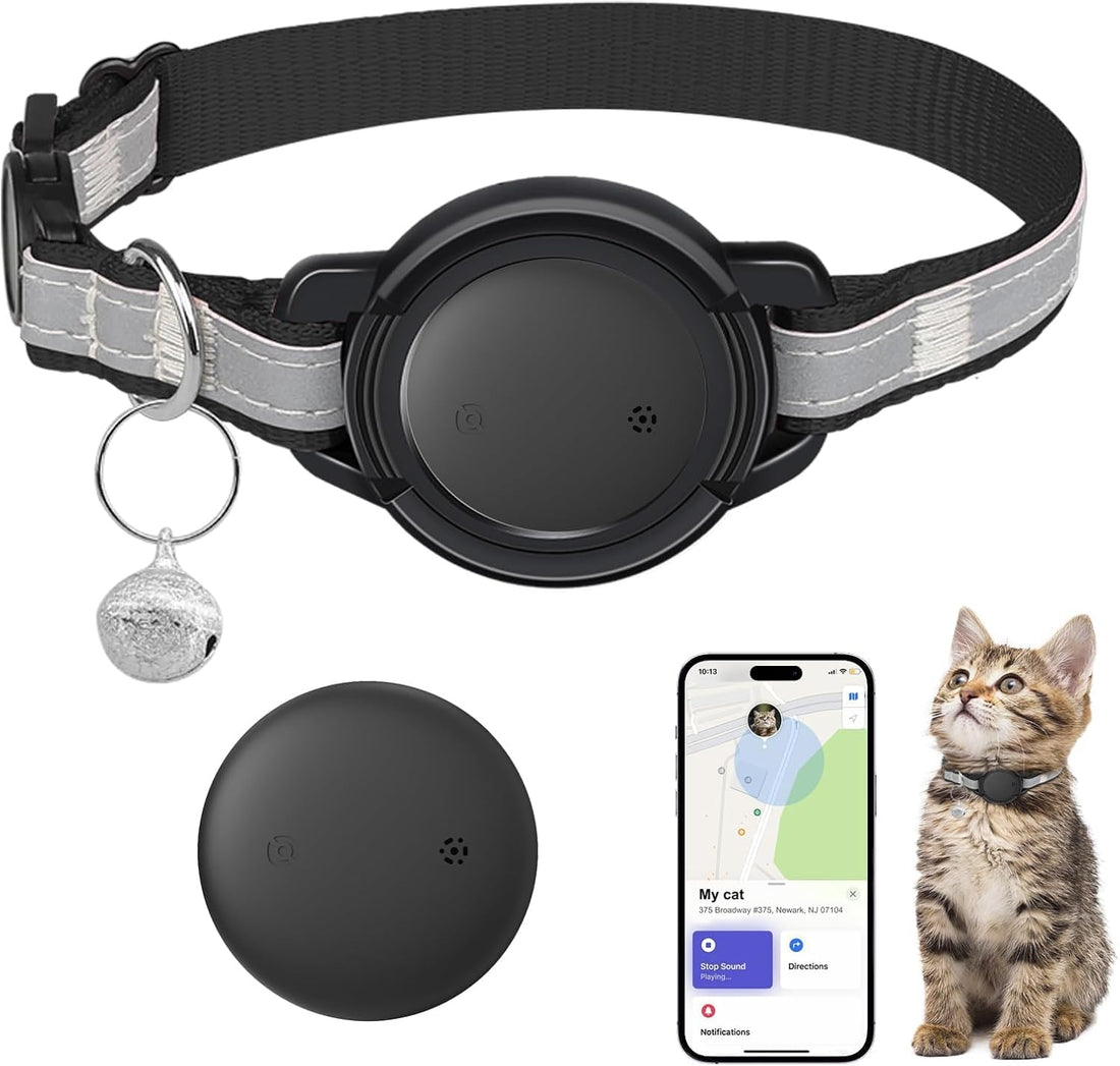 GPS Cat Tracker Collar, (iOS‑Only) Smart Pet Activity Tracking