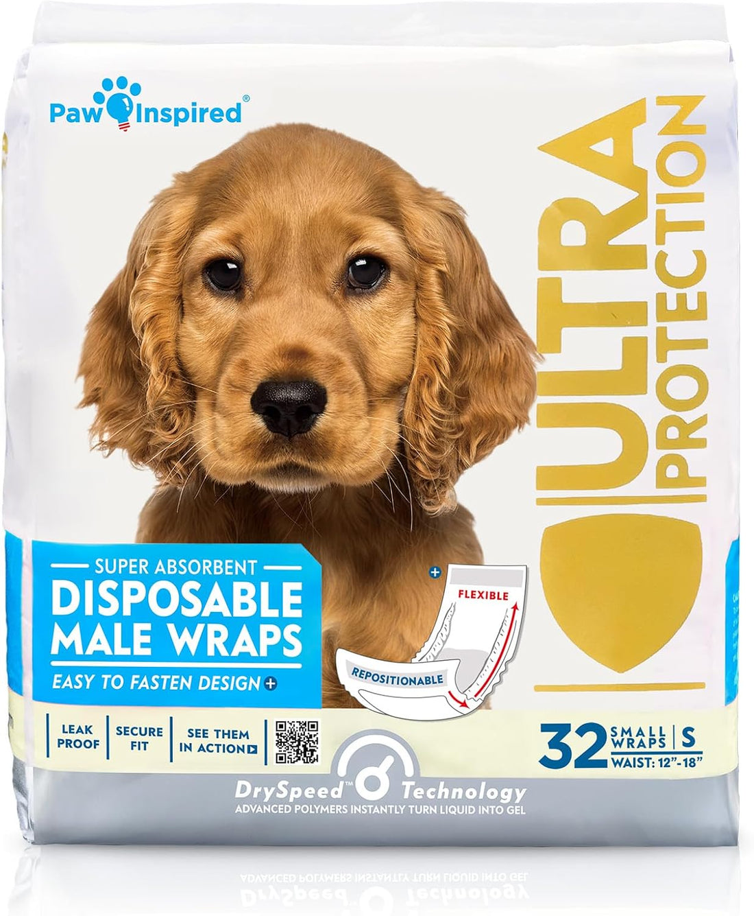 Paw Inspired Disposable Male Dog Wraps