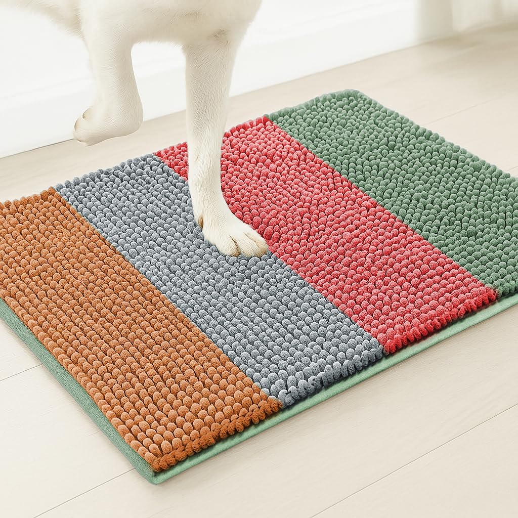 Muddy Mat® Super Absorbent Loop-Thread Chenille Dog Door Mat