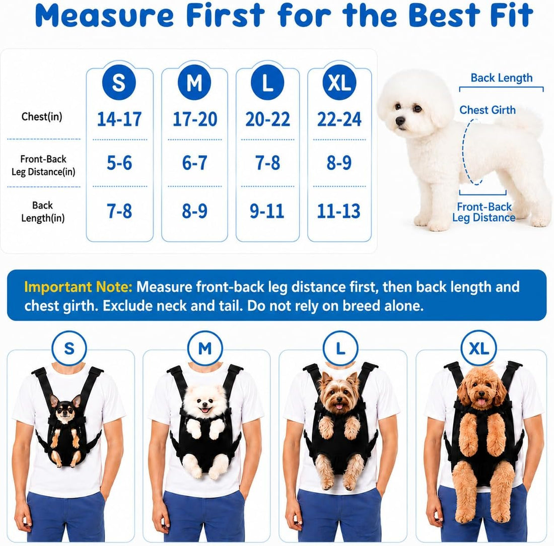 Mosago Dog Backpack Carrier, Front Chest Carrier for Small Dogs