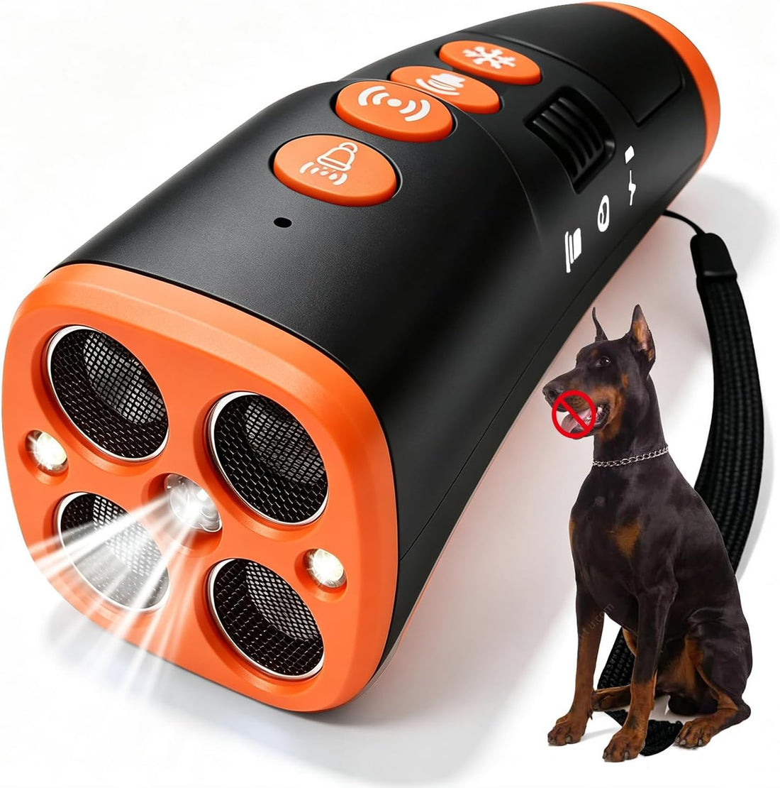 Dog Bark Deterrent Device, 4X Ultrasonic Anti Barking with 5 Modes