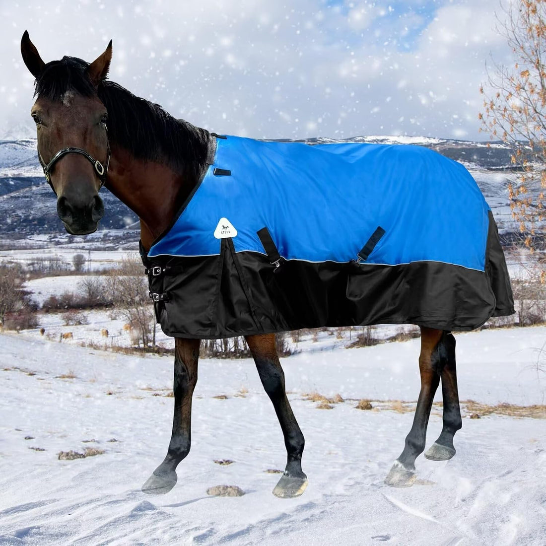 Turnout Blanket for Horses, Waterproof Thickened Horse Sheet
