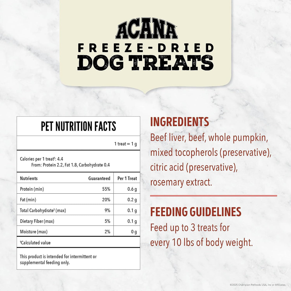 ACANA Singles Grain Free Dog Treats Limited Ingredients