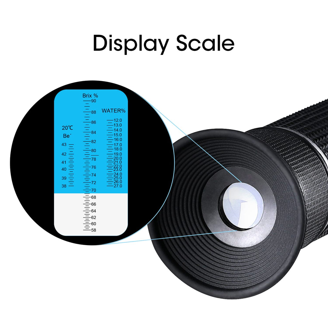 Water Salinity Refractometer, Dual Scales Hydrometer