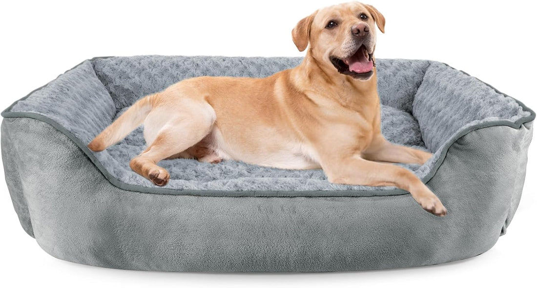 JOEJOY Rectangle Dog Bed for Large Medium Small Dogs