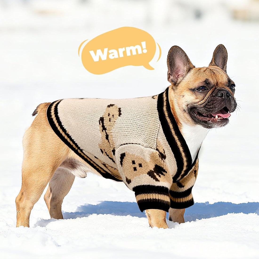 PETCARE Small Dog Sweater Cute Bear Dog Cardigan Coat Clothes
