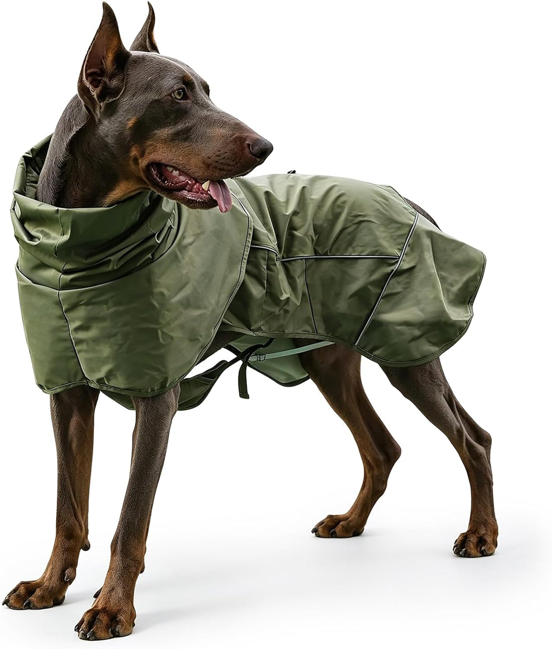 Skmeditec Dog Raincoat with Hood, Waterproof Puppy Rain Coat