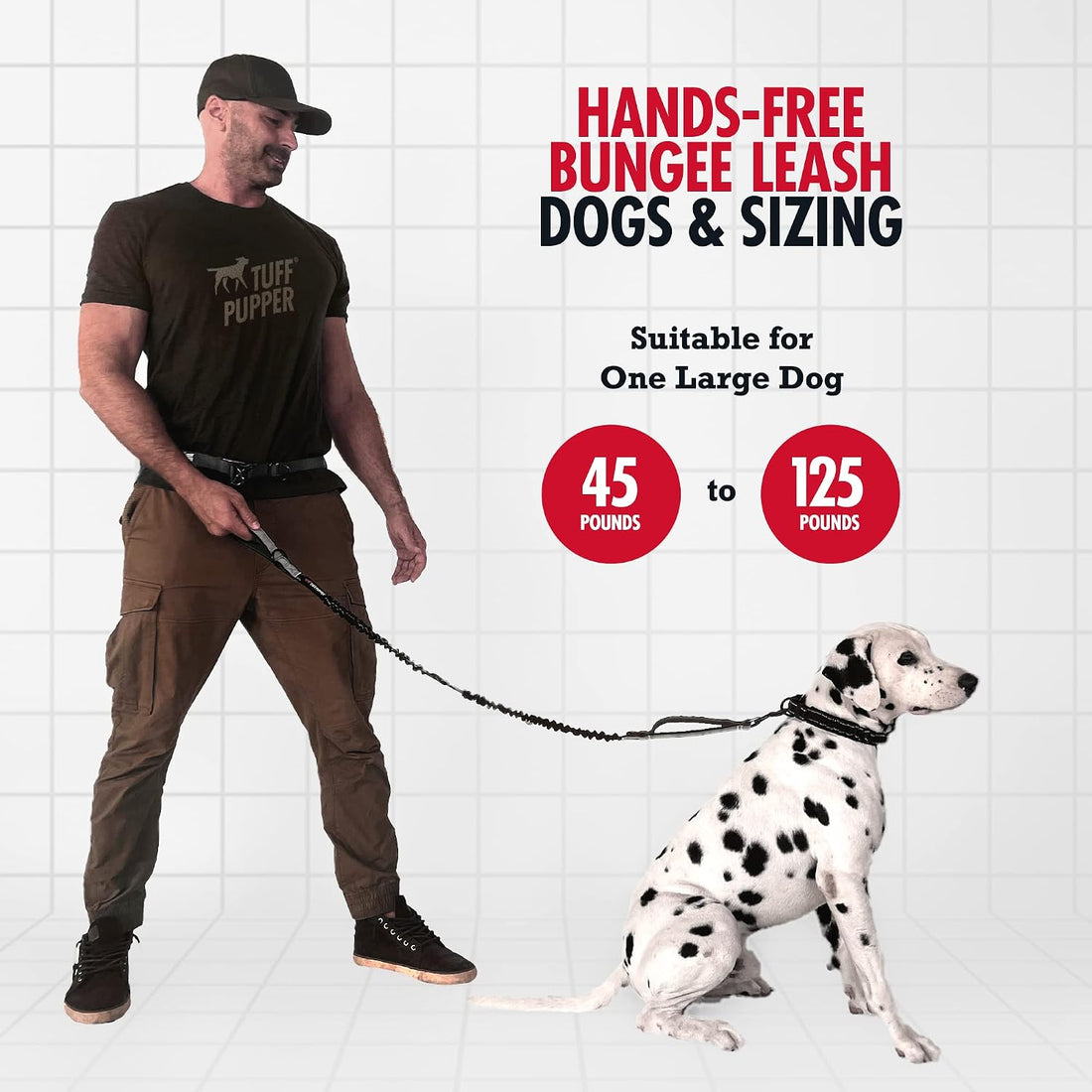 Tuff Pupper Heavy Duty Hands Free Dog Leash