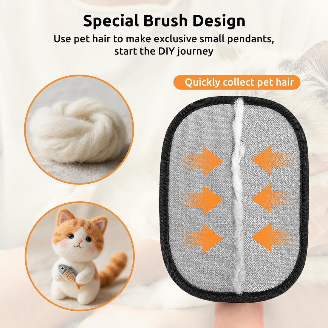 SAWMONG Pet Hair Removal Glove