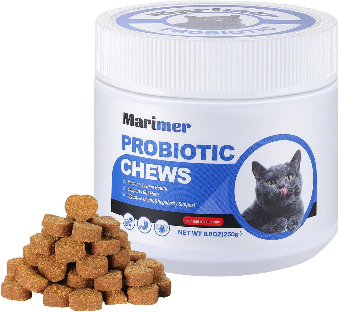 MARIMER Hairball Control Soft Chews for Cats, Chicken Flavor