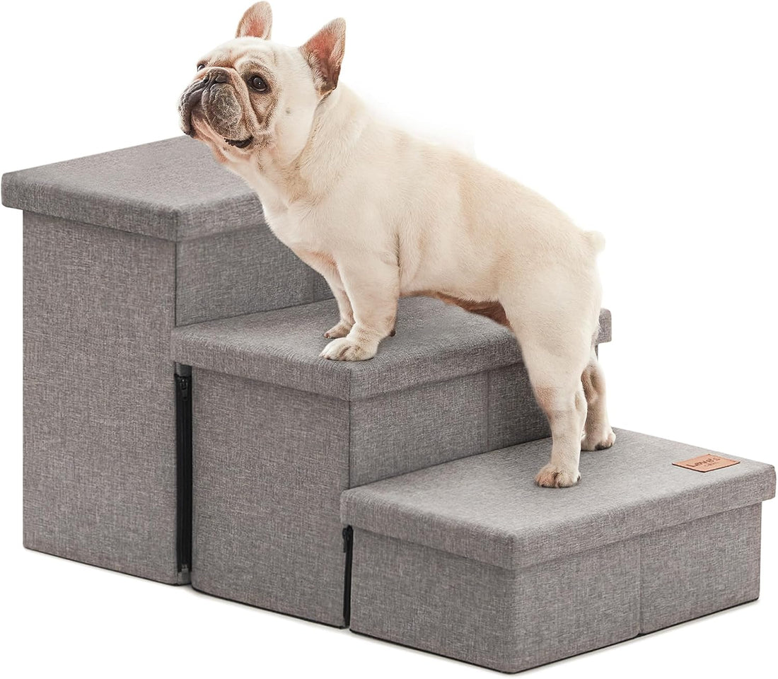 Love's cabin Foldable Dog Stairs with Storage for High Beds & Couches