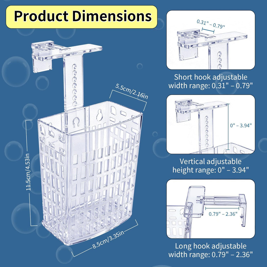 Newly Upgraded Aquarium Plant Holder 4-Pack(Transparent)