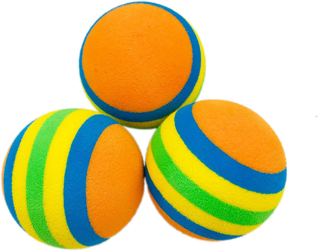 PET SHOW 15pcs 1.4" Interactive Cat Toy Balls for Indoor Cats