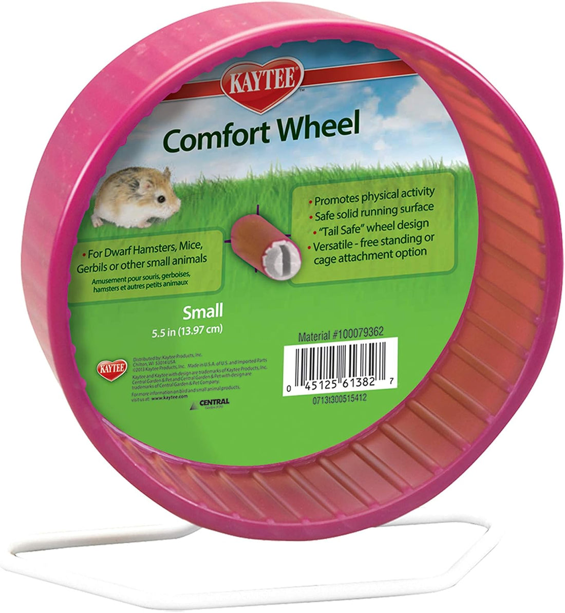 Kaytee Comfort Wheel, Large 8.5 Inches, Hamster Wheel