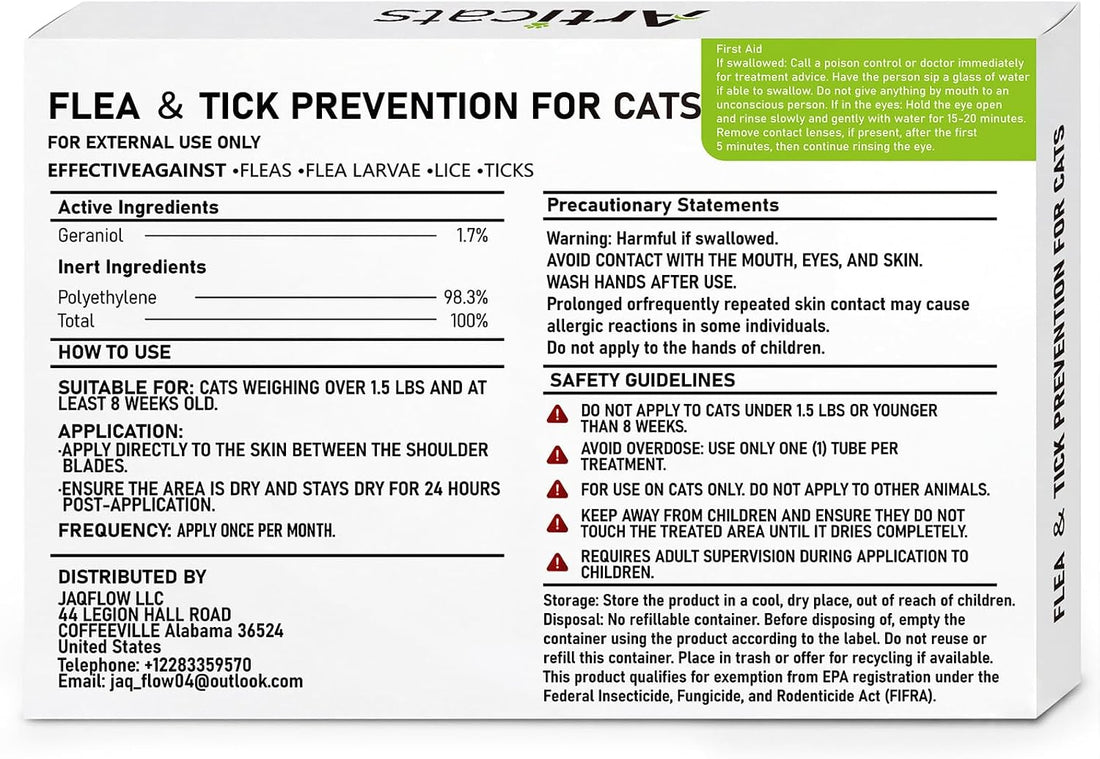 Flea and Tick Prevention for Cats & Kittens