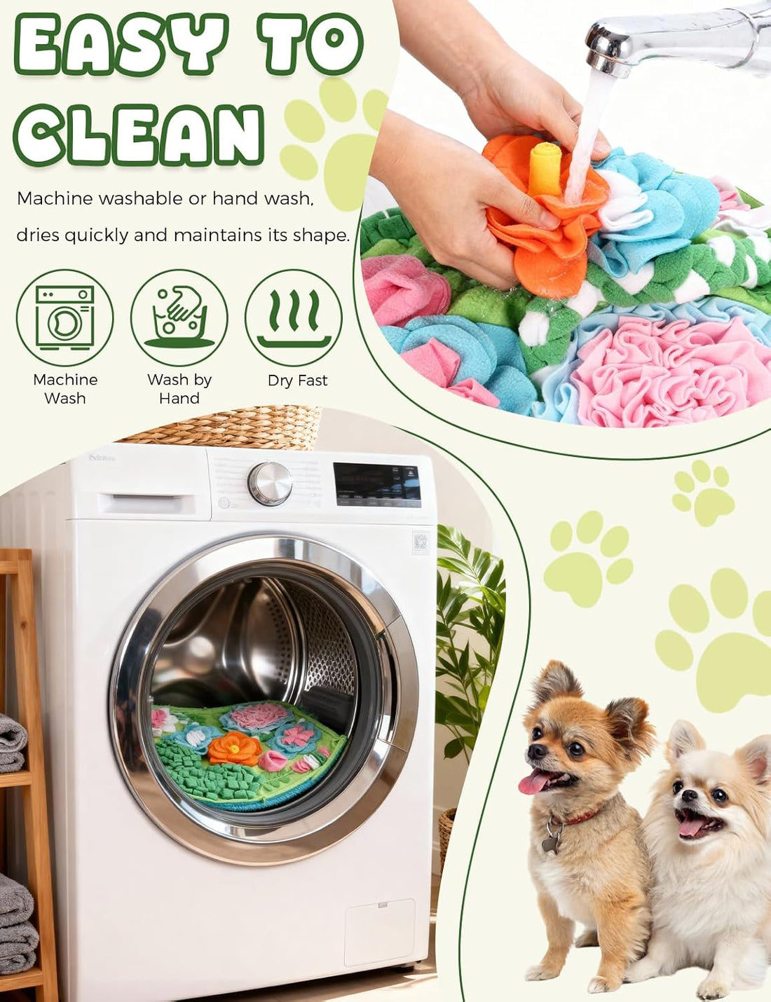 Qxsnuvvlg Snuffle Mat for Dogs