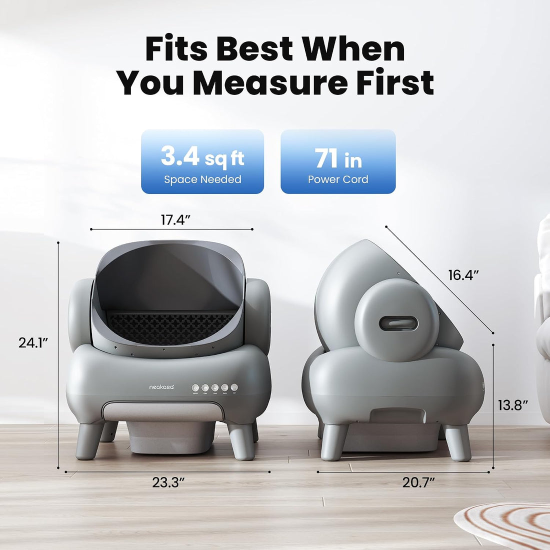 Neakasa M1 Plus Self-Cleaning Litter Box Bundle with 2-Year