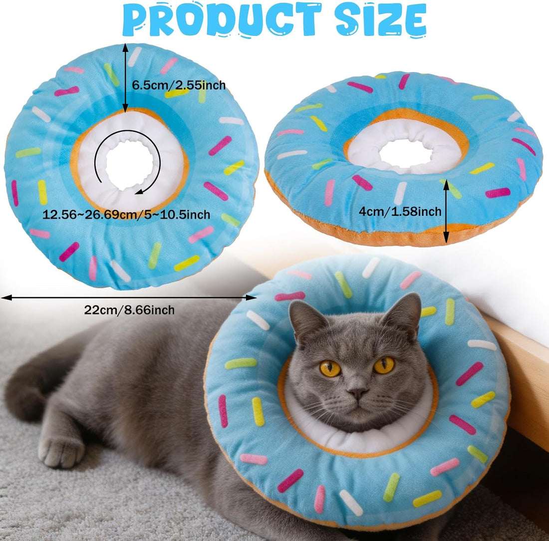 Soft Cat Elizabeth Collar Donut Anti-Licking Care for Small Cats