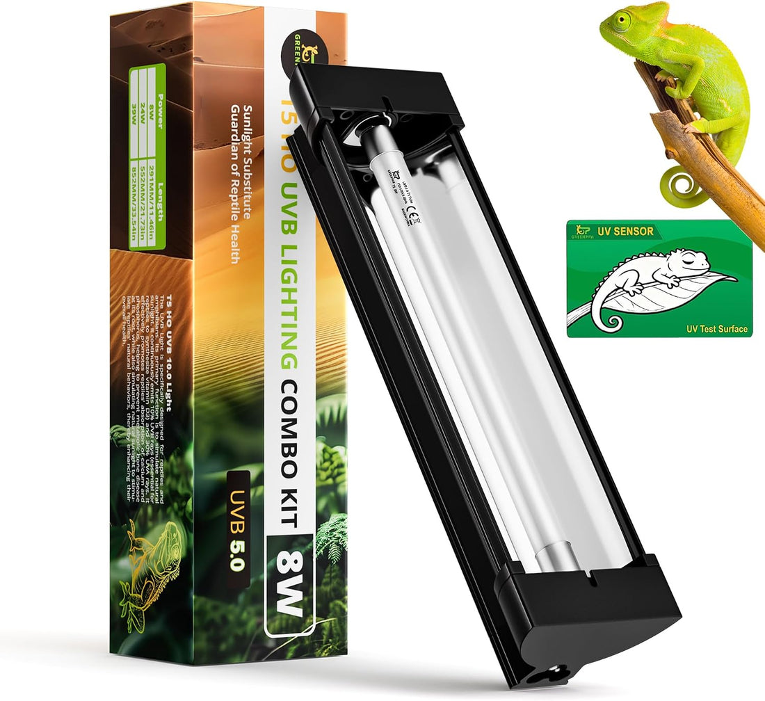 T5 10.0 UVB Reptile Light Fixture Combo Kit 24W 22''