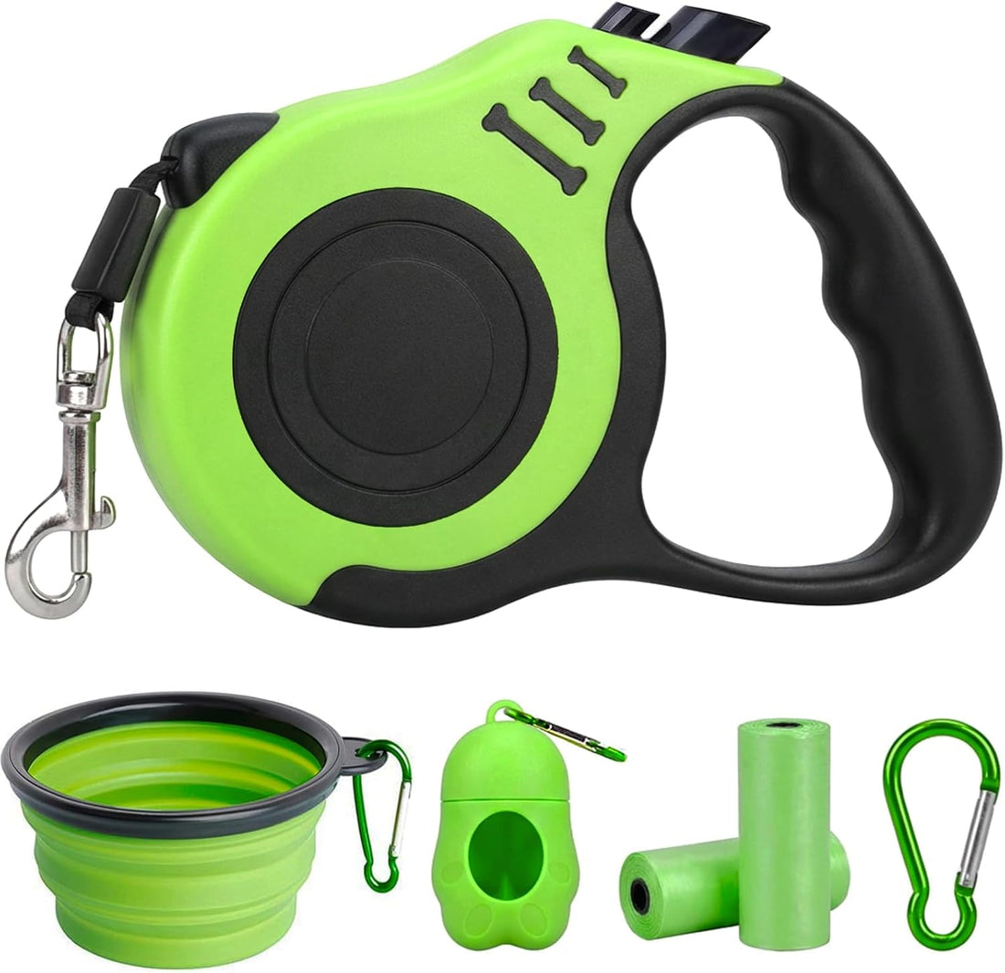 PETIMP Retractable Dog Leash Lightweight 16FT Leash Set
