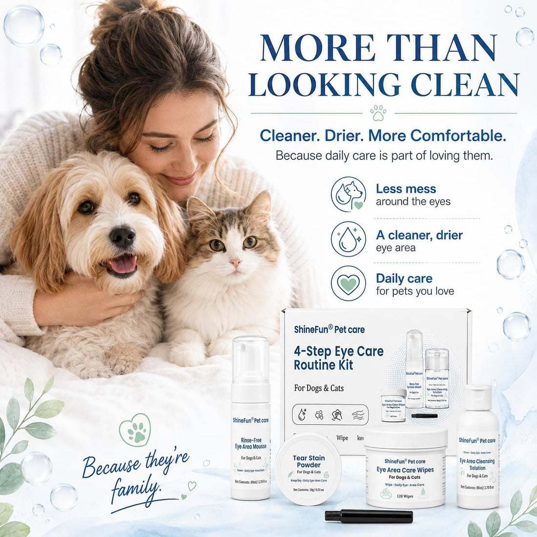 Dog & Cat Tear Stain Remover Kit