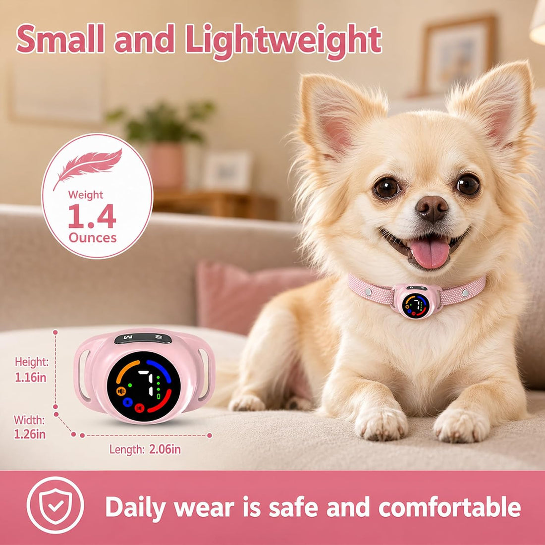 Bark Collar for 5-30 lbs Dogs, No Bark Collar for Small Dogs