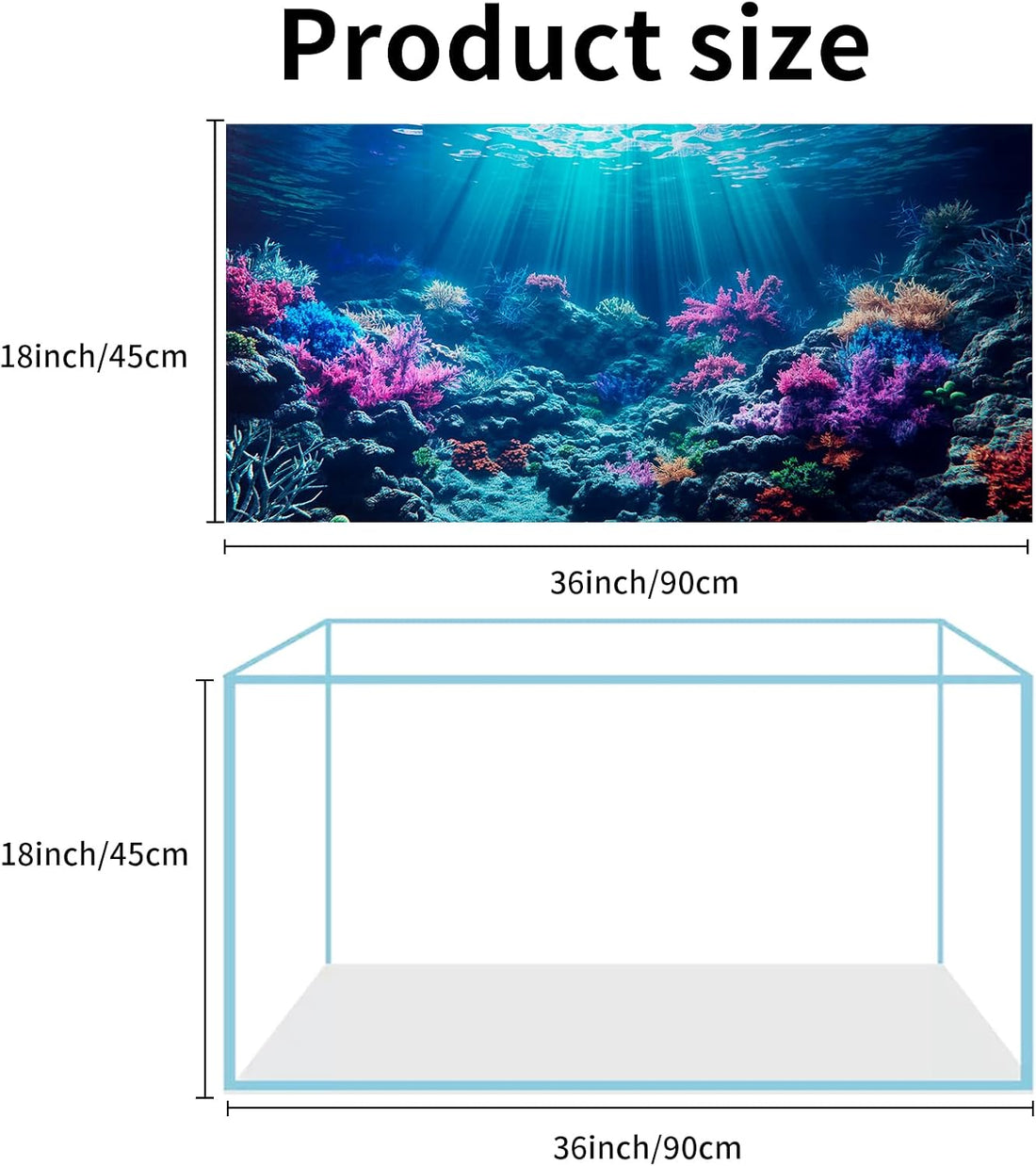 COMSUN 3 Pack Aquarium Background