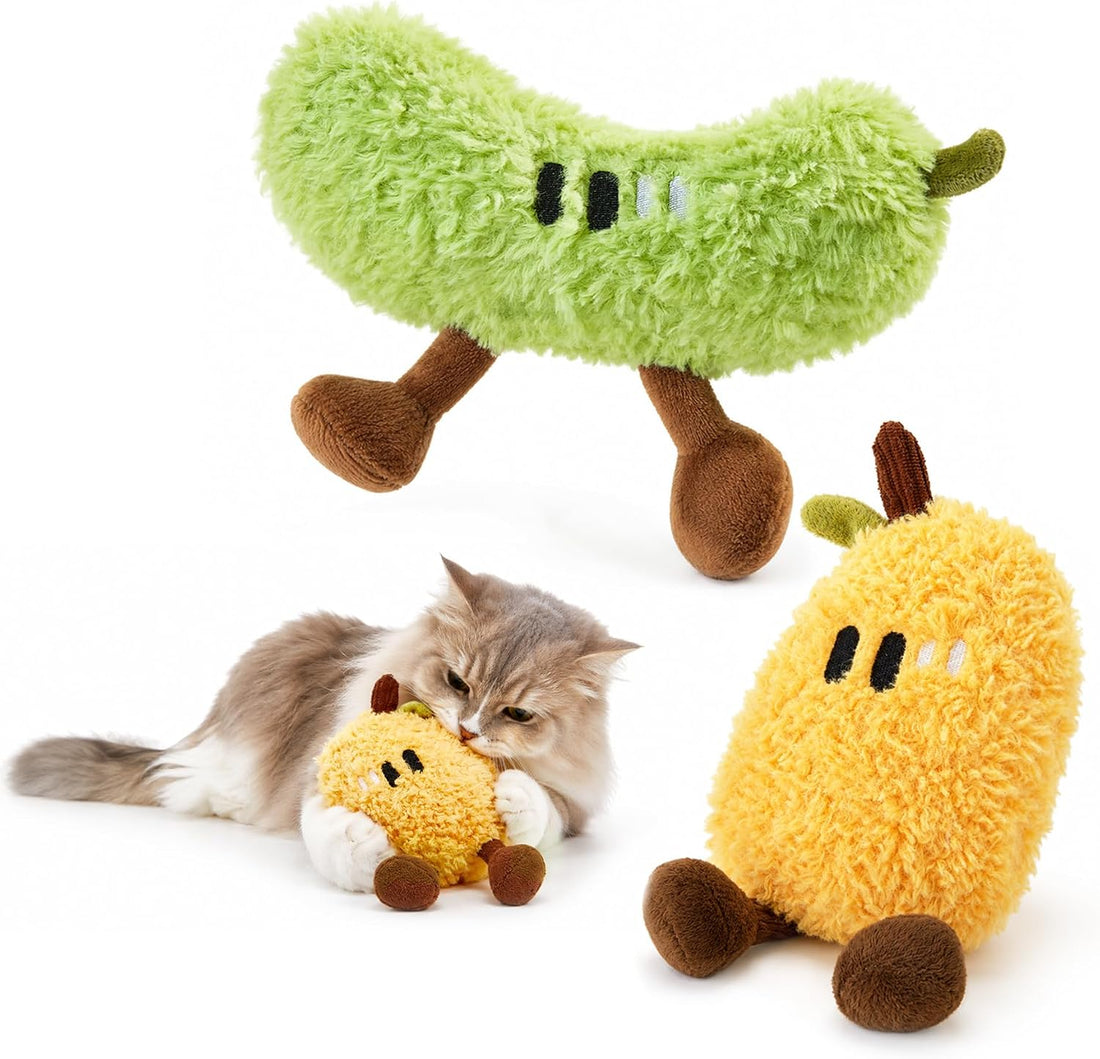 Potaroma Plush Catnip Fruit Cat Toy 2 Pack