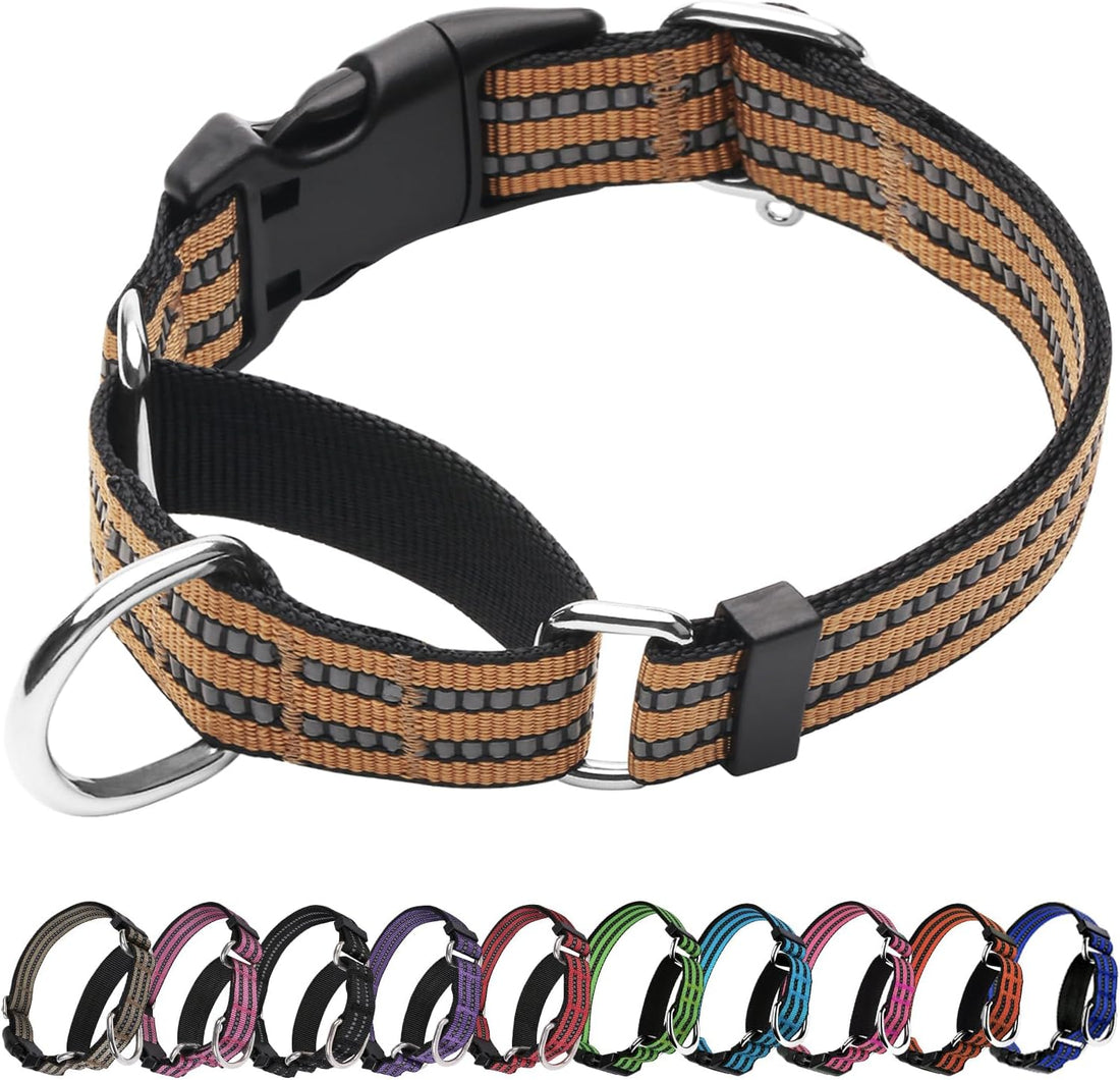 Martingale Collar for Dogs, No Pull No Choking(Forest Green,M)