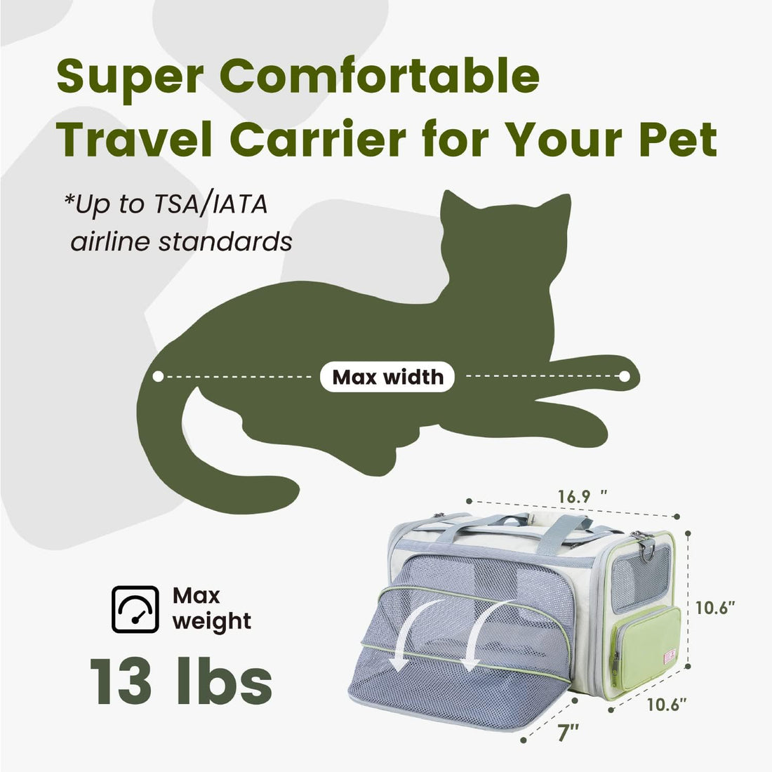 Pawaii Cat Carrier with ID Tag
