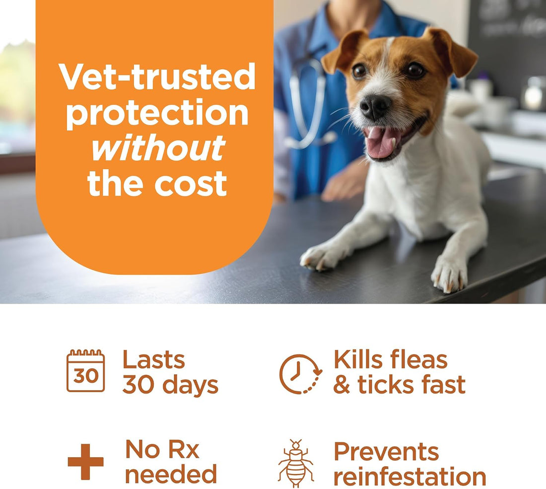 FirstAct Plus Flea Treatment for Dogs, Small Dogs 6-22 lbs, 3 Doses