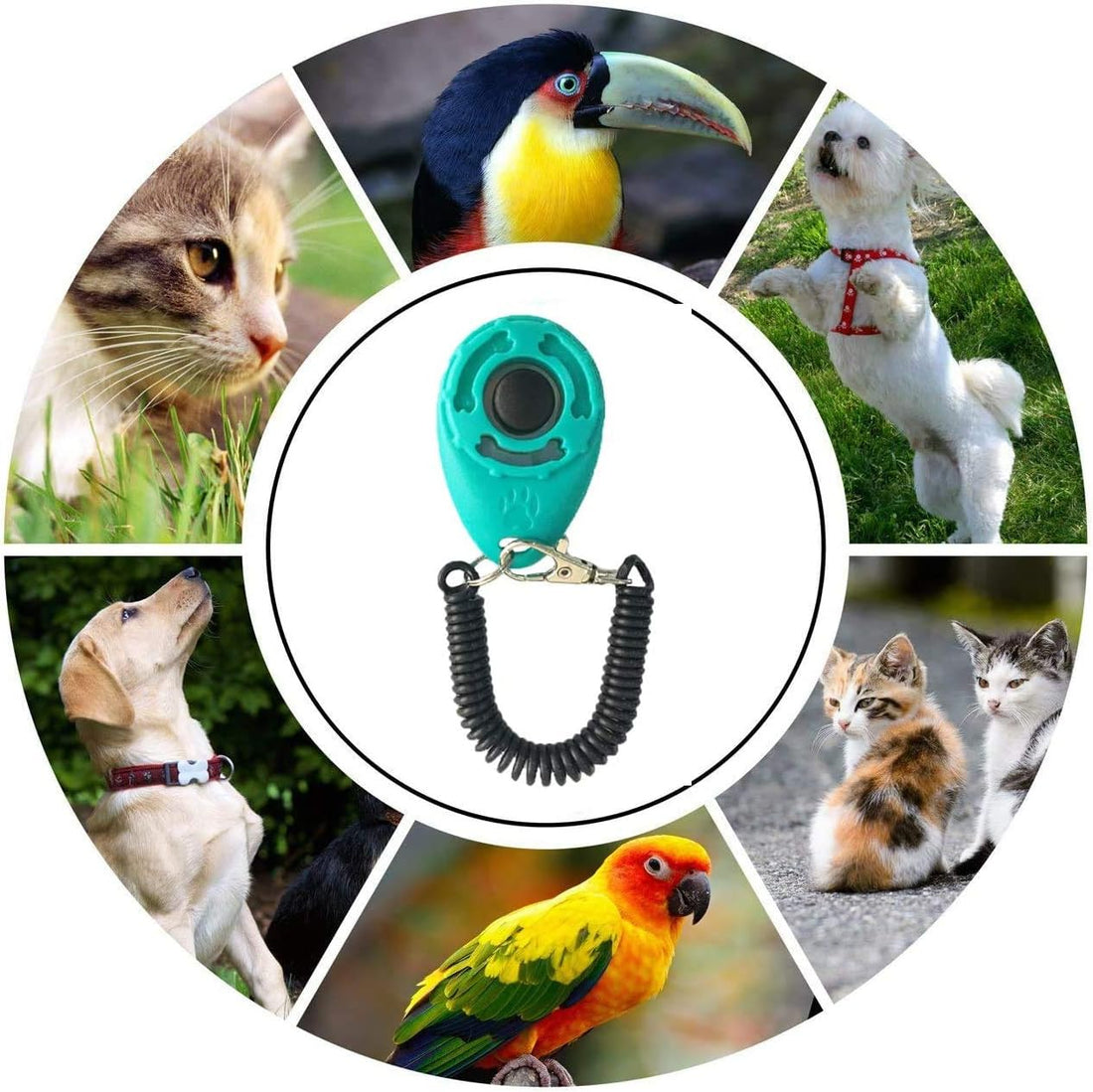 VOBRAMY Dog Training Clicker with Wrist Strap Durable Lightweight
