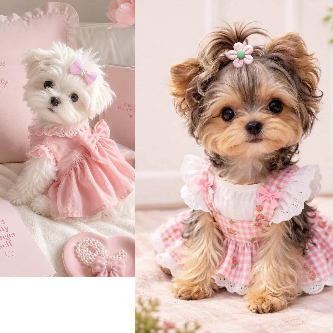 24PCS Dog Hair Bows with Clips 2Inch Girl Small Dog Apparel