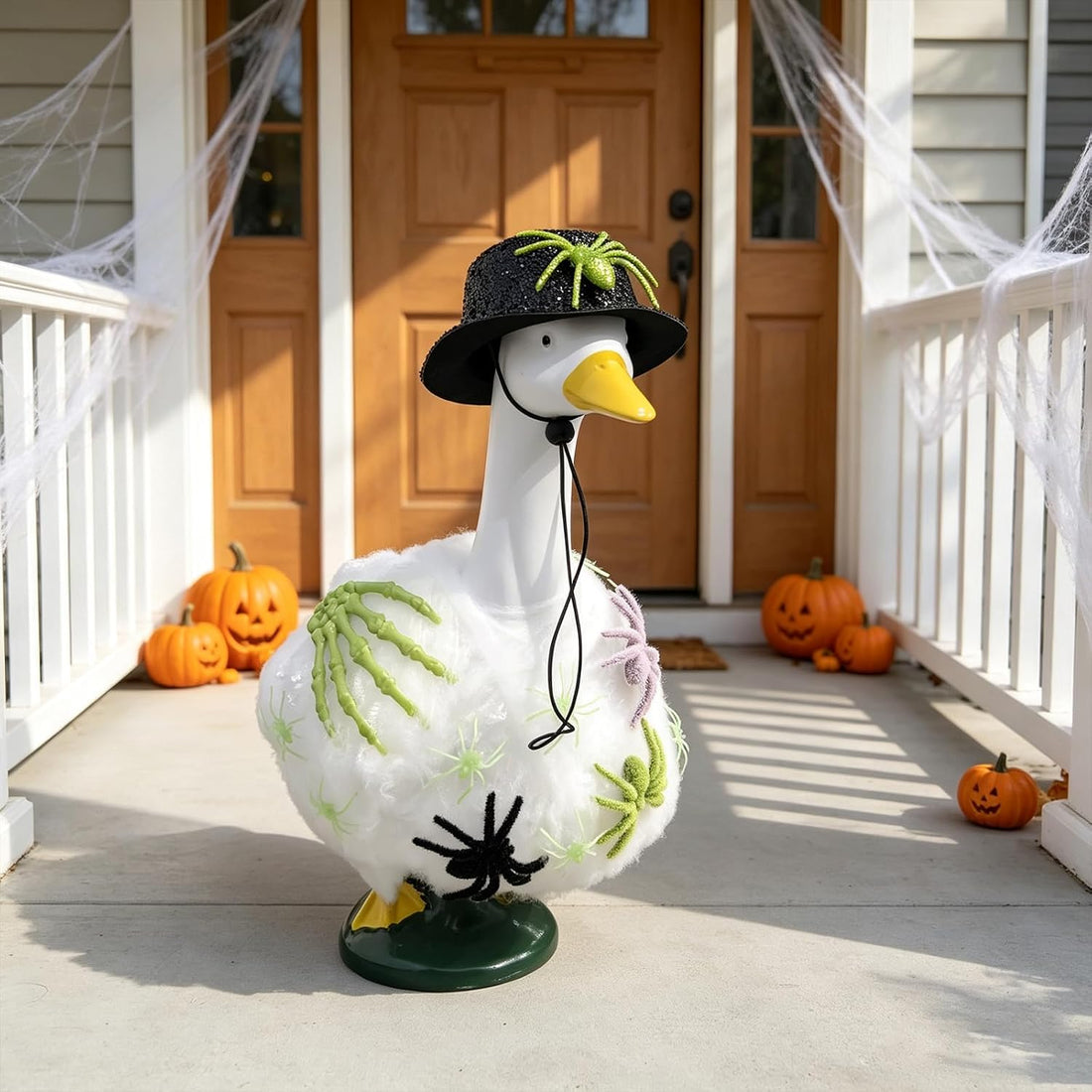 Chris.W Porch Goose Halloween Outfit Glow in the Dark Costume 17-23
