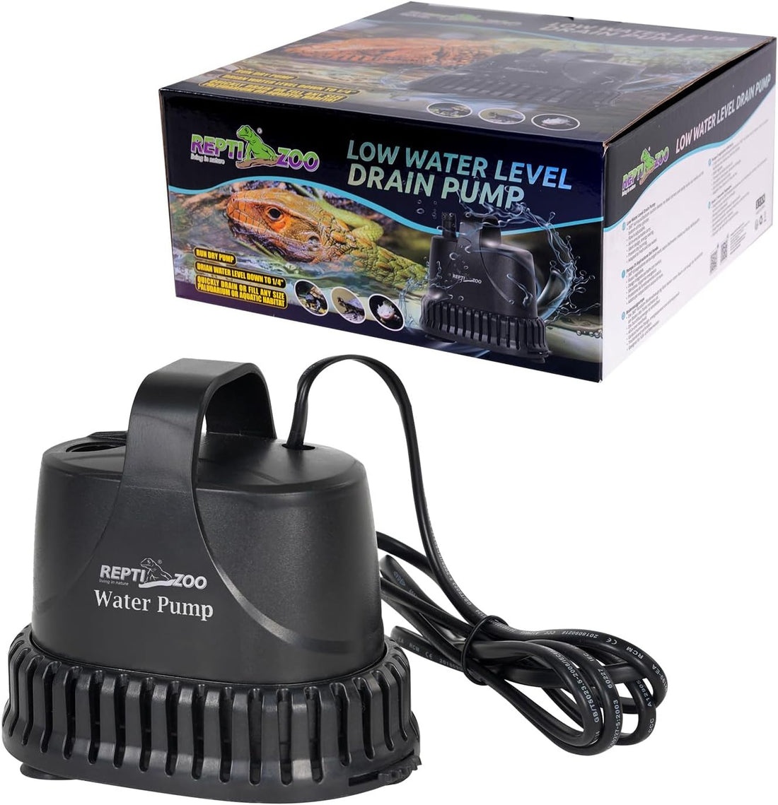 REPTIZOO Low Water Level Drain Pump