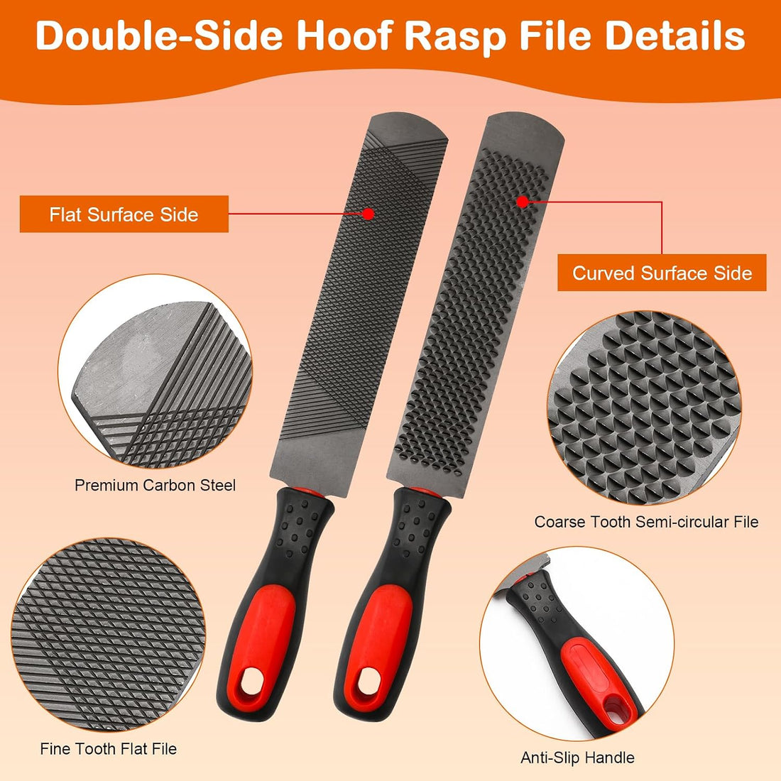 8 inch Farrier Tool Kit, 3PCS Goat Hoof Trimmers