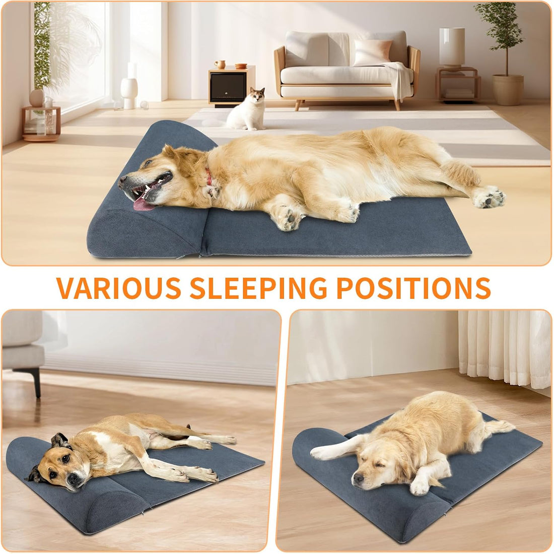 Dog Bolster Pillow for Large Dog